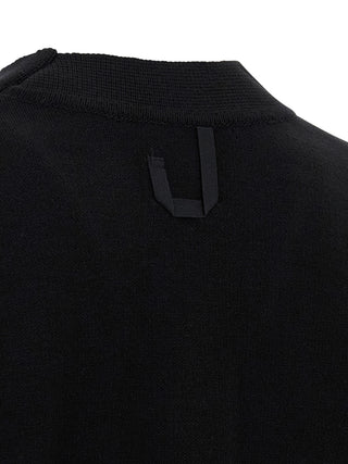 Black Merino Wool Cardigan