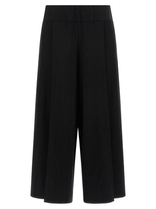 Pantalones casuales de algodón negro