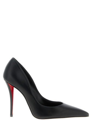Black Lamb Leather High Heel Pumps