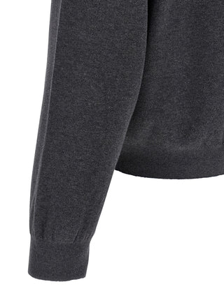 Gray Cotton Cardigan