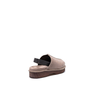 Brown Leather Mules