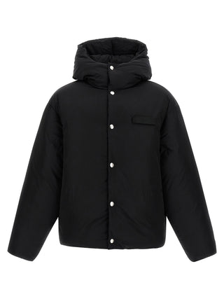 Black Polyamide Full-Length Jacket