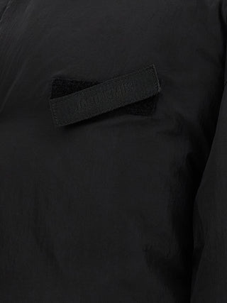 Black Polyamide Full-Length Jacket