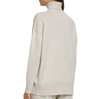 Beige Cashmere Turtleneck