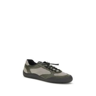 Bicolor Polyester Athletic Sneakers