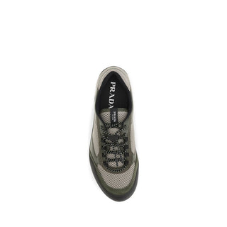 Bicolor Polyester Athletic Sneakers