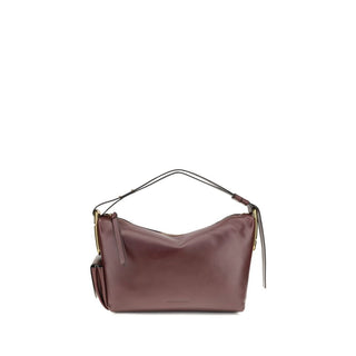 Bolso de hombro Bordeaux de piel de becerro Bos Taurus
