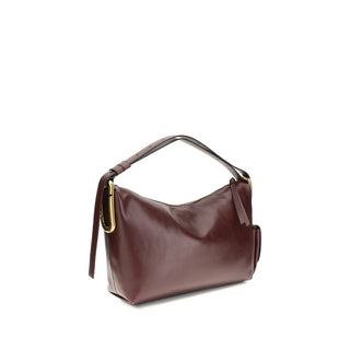 Bordeaux Calf Leather Bos Taurus Shoulder Bag