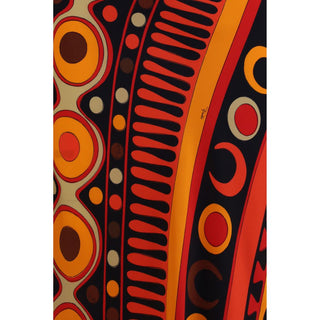 Orange Viscose Long Skirt