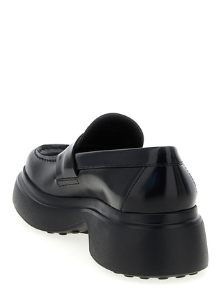 Black Calfskin Slip-On Loafers