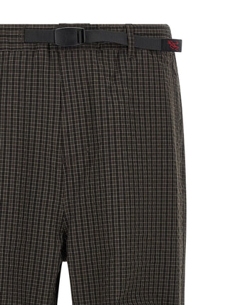 Brown Polyester Casual Pants
