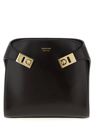Brown Calfskin Crossbody Bag
