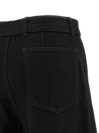 Black Cotton Jeans Denim