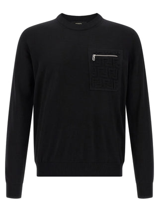 Black Virgin Wool Cardigan