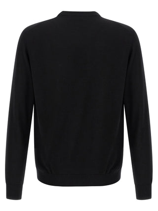 Black Virgin Wool Cardigan