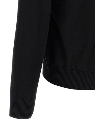 Black Virgin Wool Cardigan