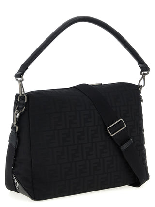 Black Polyamide Shoulder Bag