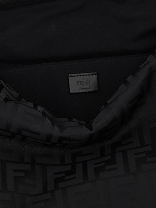 Black Polyamide Shoulder Bag