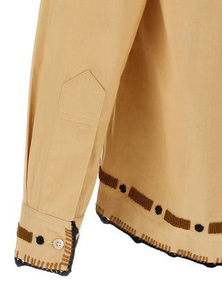 Beige Cotton Blouse