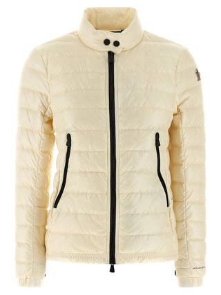 White Polyamide Full-Length Jacket