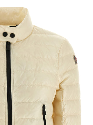 White Polyamide Full-Length Jacket