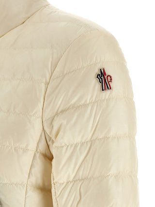 White Polyamide Full-Length Jacket
