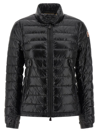 Chaqueta larga de poliamida negra