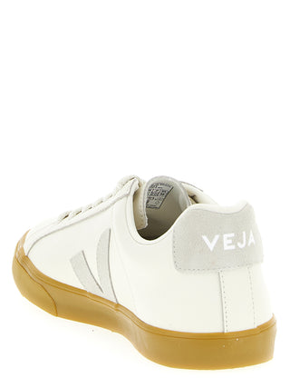 Zapatillas bajas de piel de becerro beige