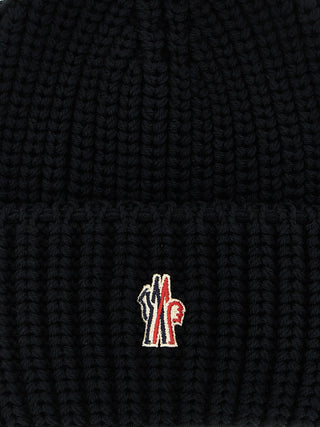 Black Virgin Wool Beanie