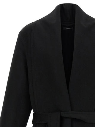 Black Virgin Wool Coat