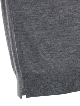 Gray Virgin Wool Cardigan