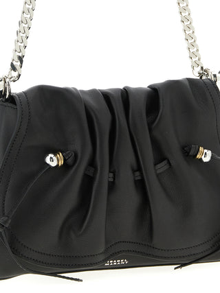 Black Calfskin Shoulder Bag