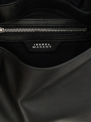 Black Calfskin Shoulder Bag