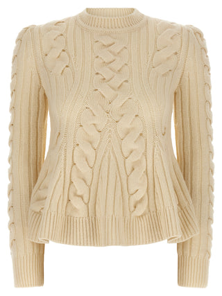 Beige Wool Cardigan