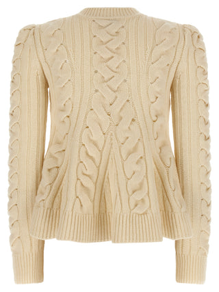 Beige Wool Cardigan