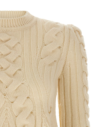 Beige Wool Cardigan