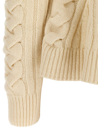 Beige Wool Cardigan
