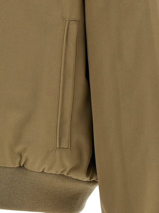 Beige Polyester Bomber