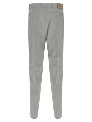 Gray Virgin Wool Dress Pants
