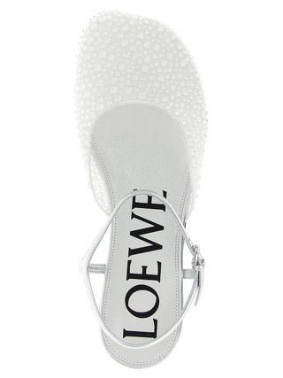 White Polyamide Ballet Flats