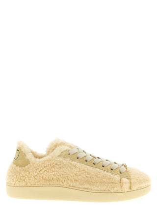 Beige Wool Sneakers