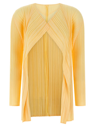 Bicolor Polyester Cardigan