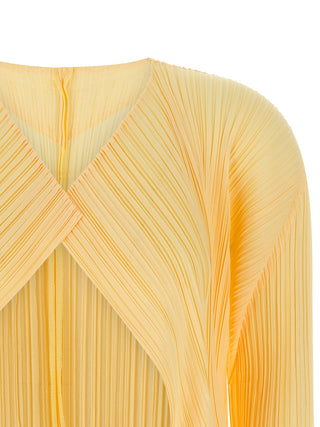 Bicolor Polyester Cardigan