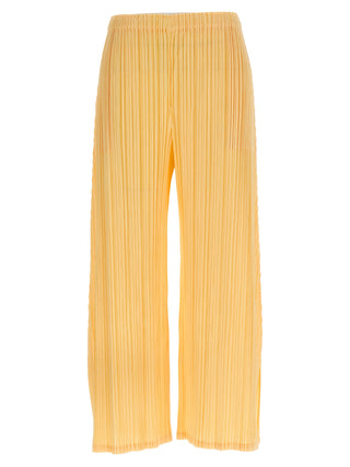 Bicolor Polyester Casual Pants