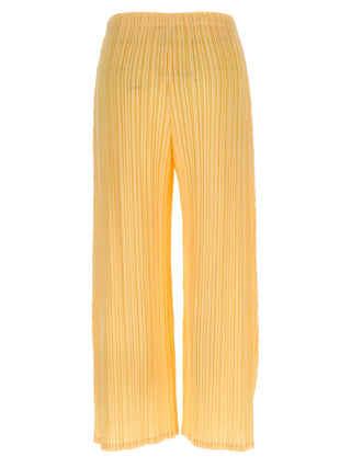 Bicolor Polyester Casual Pants