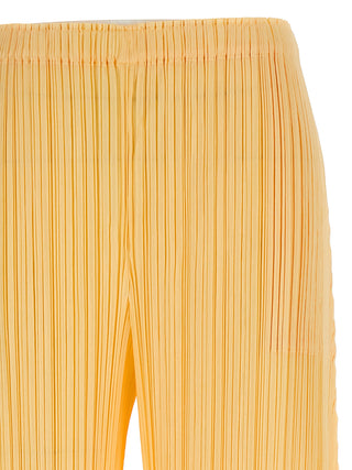 Bicolor Polyester Casual Pants