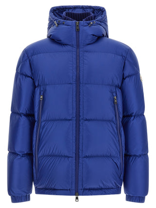 Blue Polyamide Full-Length Jacket