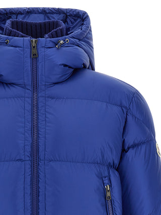 Blue Polyamide Full-Length Jacket