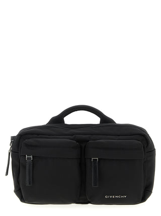 Black Polyamide Crossbody Bag