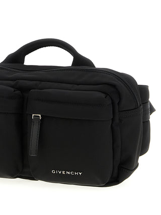 Black Polyamide Crossbody Bag
